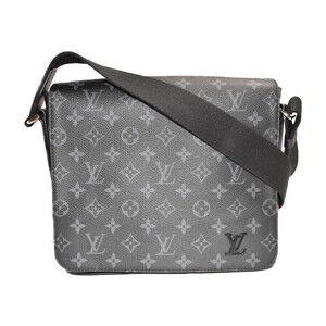Louis Vuitton District NM Monogram Eclipse Coated Canvas Shoulder Bag Travel